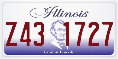 IL license plate Z431727