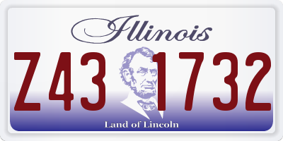 IL license plate Z431732