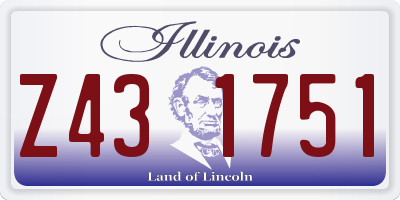 IL license plate Z431751
