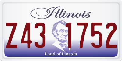 IL license plate Z431752