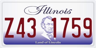 IL license plate Z431759
