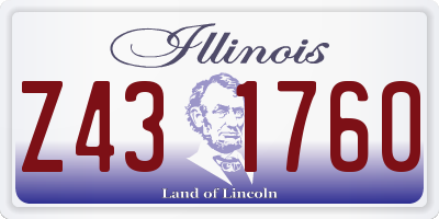 IL license plate Z431760