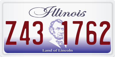 IL license plate Z431762