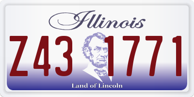 IL license plate Z431771