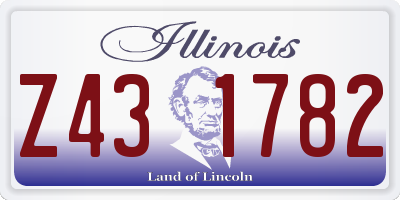 IL license plate Z431782