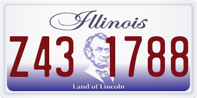 IL license plate Z431788