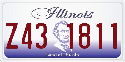 IL license plate Z431811