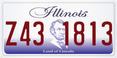 IL license plate Z431813