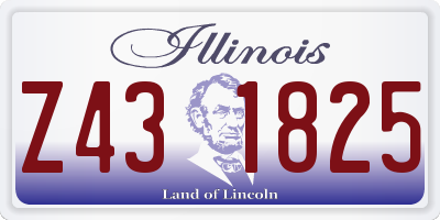 IL license plate Z431825