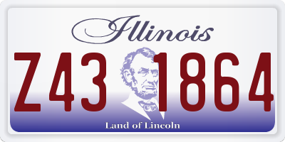 IL license plate Z431864