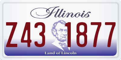 IL license plate Z431877