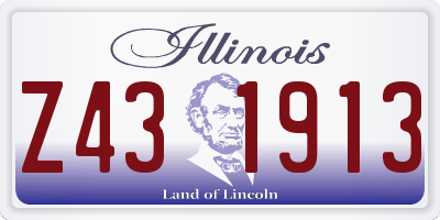 IL license plate Z431913