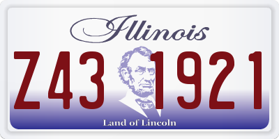 IL license plate Z431921