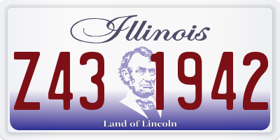 IL license plate Z431942