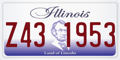 IL license plate Z431953