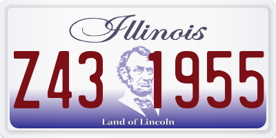 IL license plate Z431955