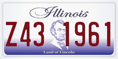 IL license plate Z431961