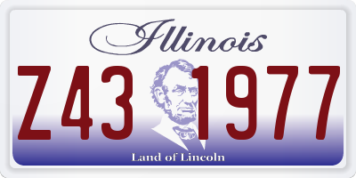 IL license plate Z431977