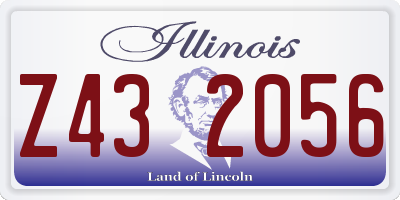 IL license plate Z432056