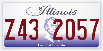 IL license plate Z432057