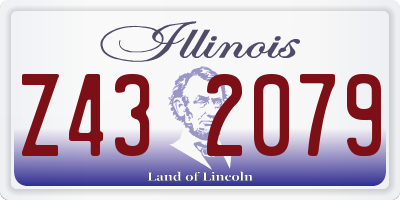 IL license plate Z432079