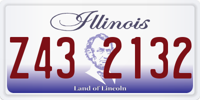 IL license plate Z432132