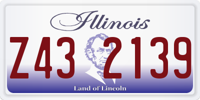IL license plate Z432139