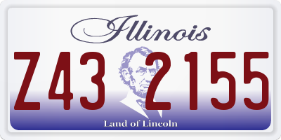IL license plate Z432155