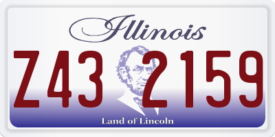 IL license plate Z432159