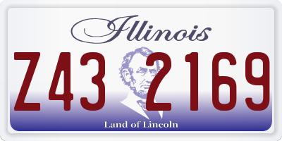IL license plate Z432169