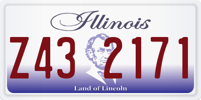 IL license plate Z432171