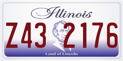 IL license plate Z432176