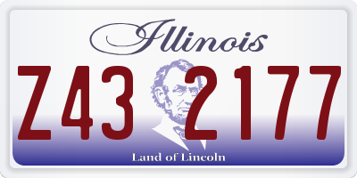 IL license plate Z432177