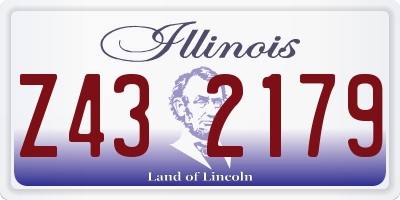 IL license plate Z432179