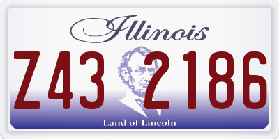 IL license plate Z432186