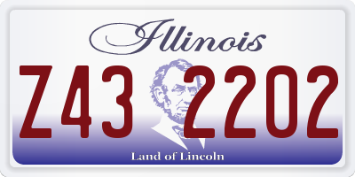 IL license plate Z432202