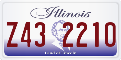 IL license plate Z432210