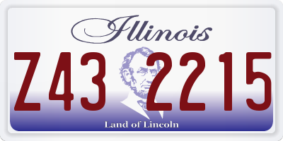 IL license plate Z432215