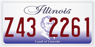 IL license plate Z432261