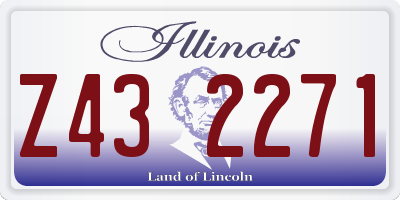 IL license plate Z432271