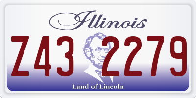IL license plate Z432279