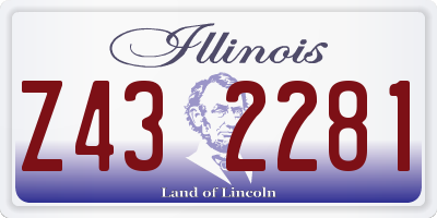 IL license plate Z432281