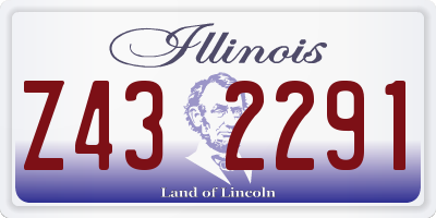 IL license plate Z432291