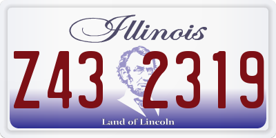 IL license plate Z432319