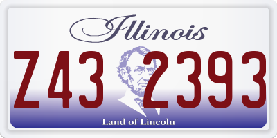 IL license plate Z432393
