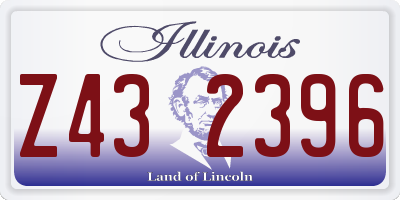 IL license plate Z432396