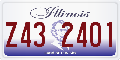 IL license plate Z432401