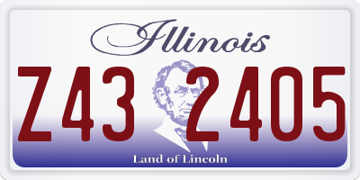 IL license plate Z432405
