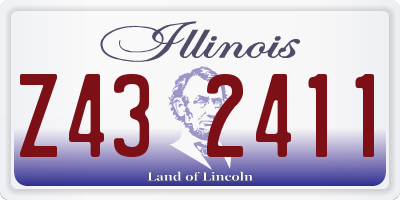 IL license plate Z432411