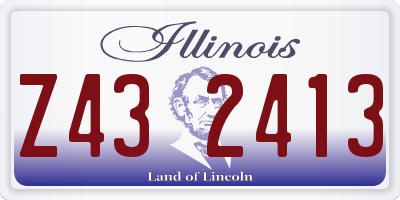 IL license plate Z432413